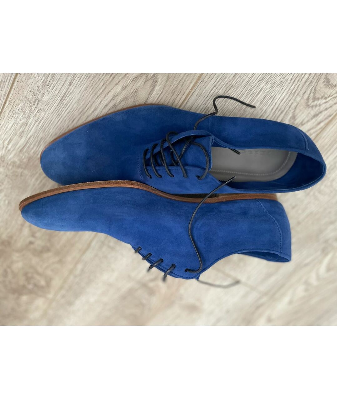 KITON Синие замшевые низкие ботинки, фото 6