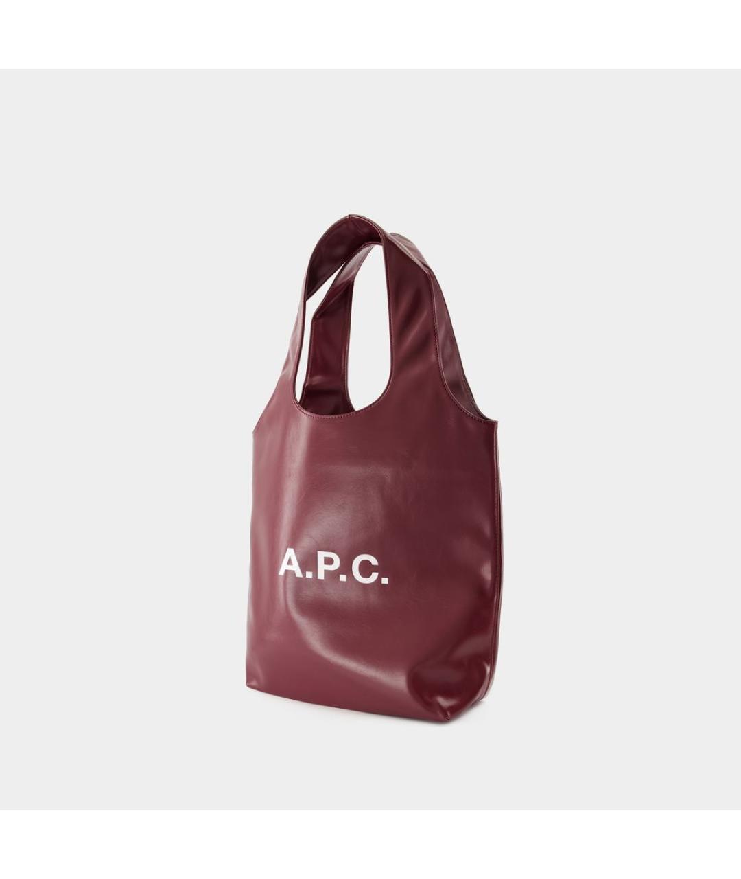 A.P.C. Бордовая сумка через плечо из искусственной кожи, фото 2