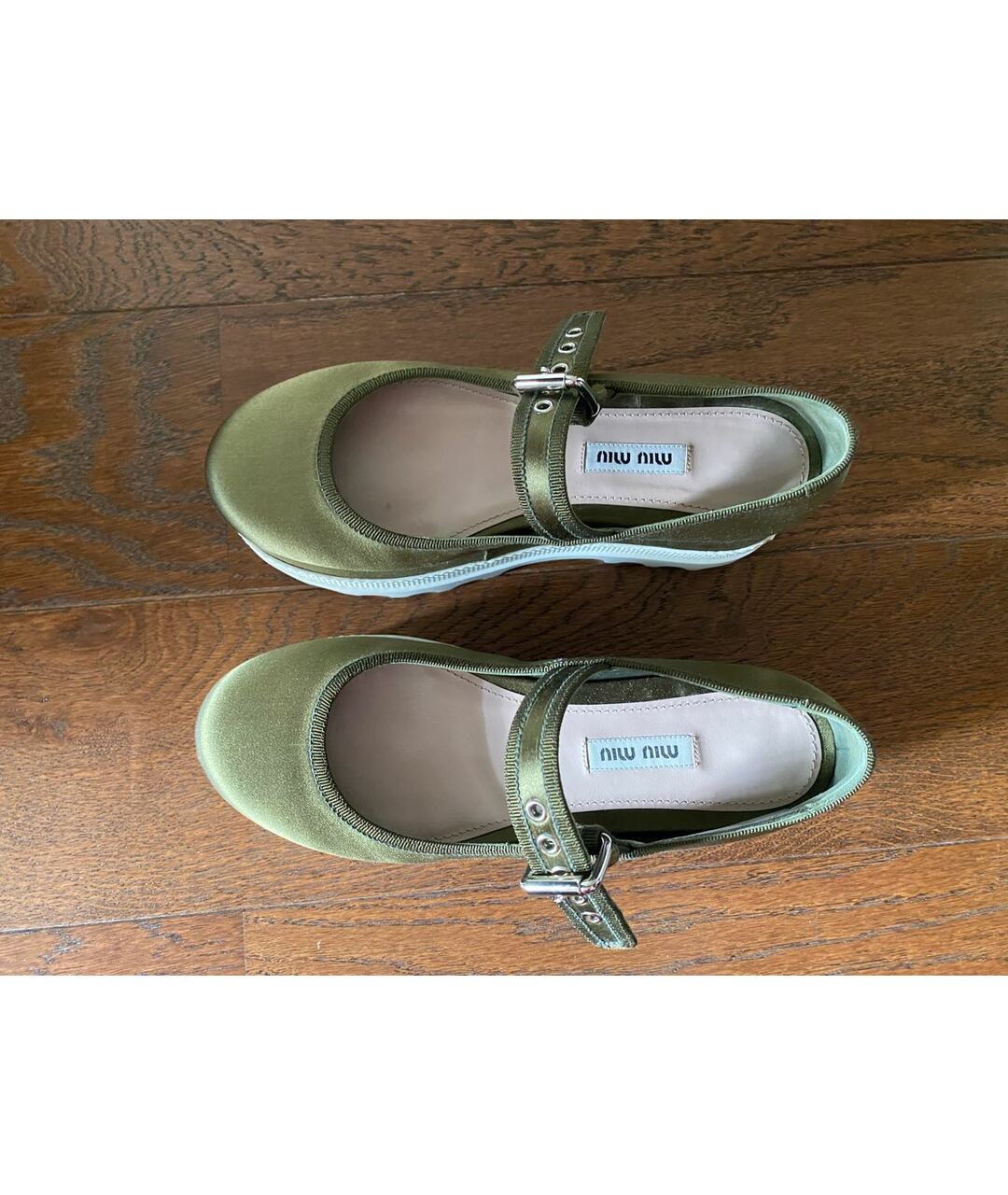 MIU MIU Зеленые туфли, фото 2