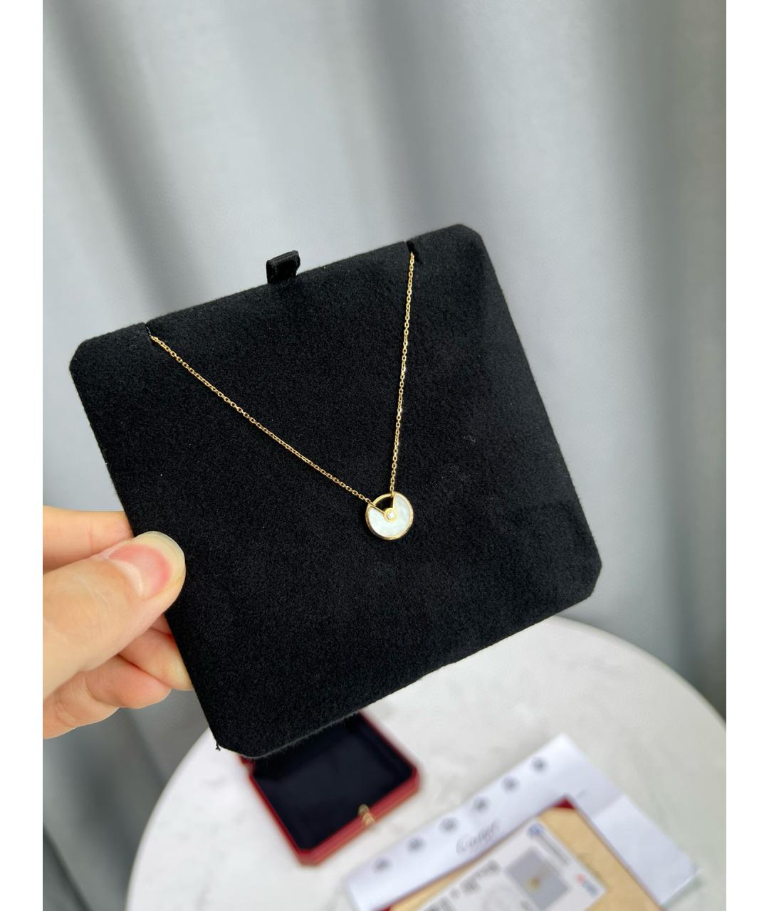 CARTIER Белая подвеска из розового золота, фото 2