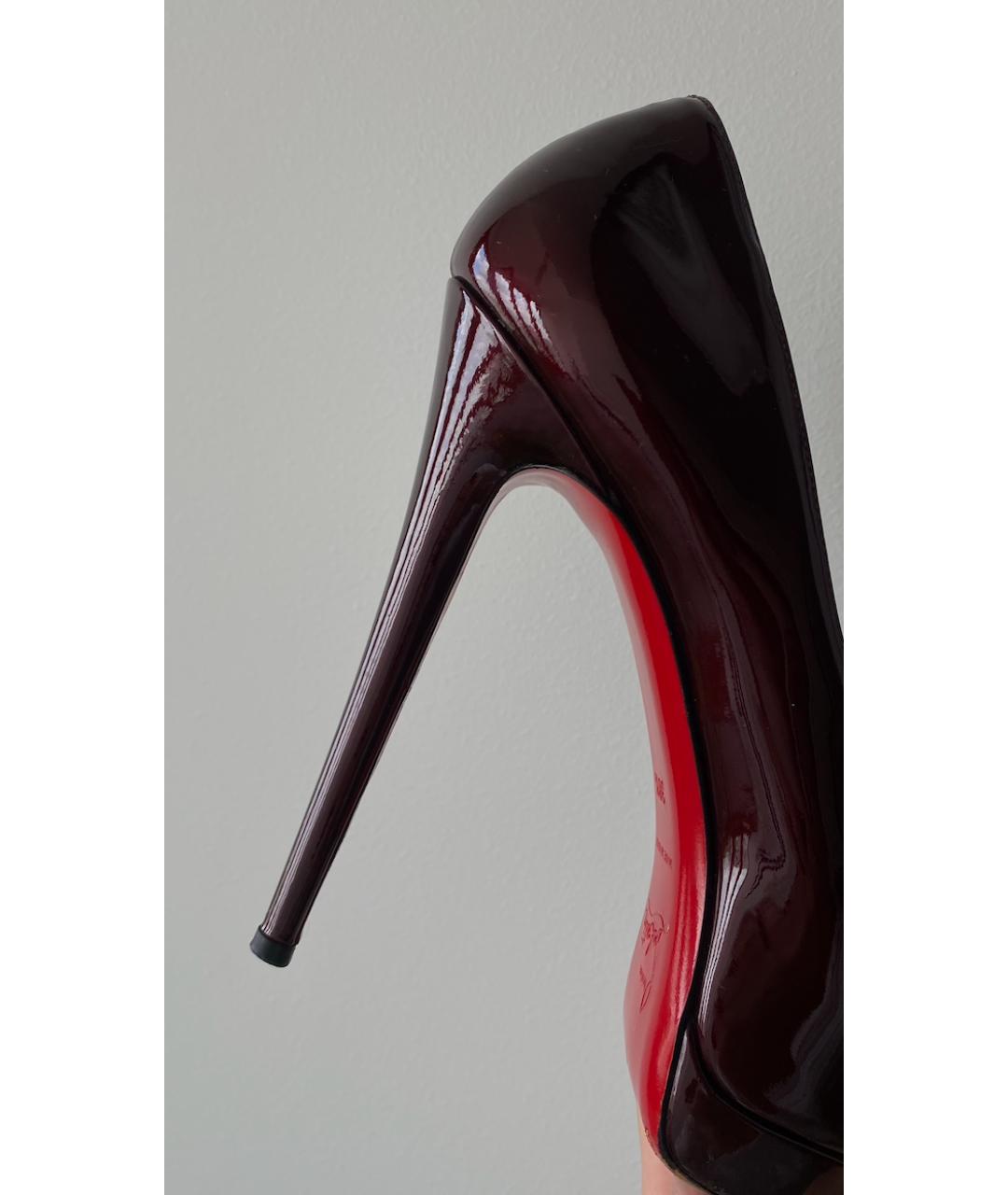 CHRISTIAN LOUBOUTIN Красные туфли из лакированной кожи, фото 6