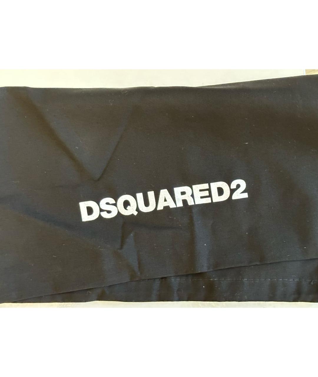 DSQUARED2 Черные кожаные туфли, фото 7