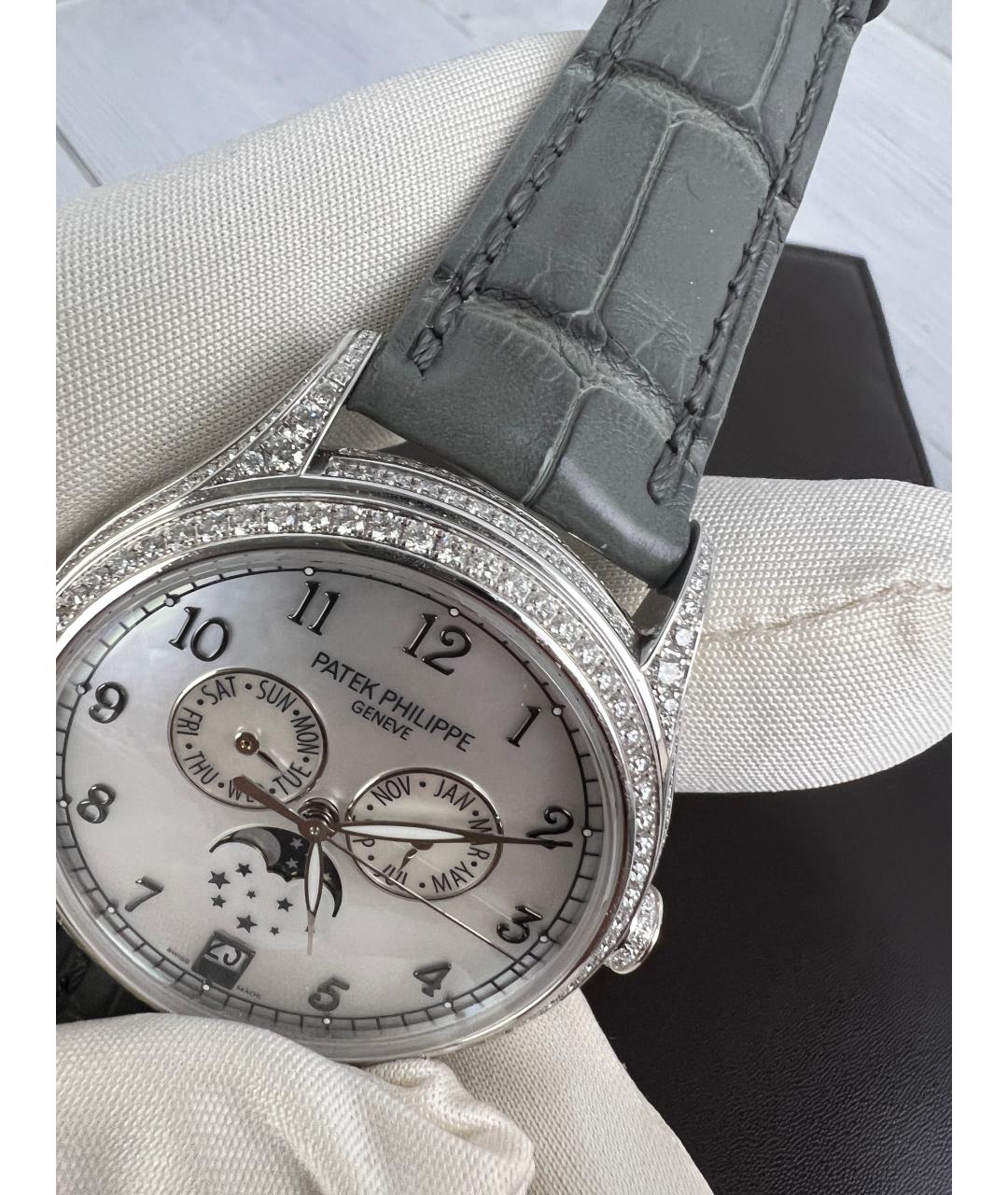 PATEK PHILIPPE Серые часы из белого золота, фото 5