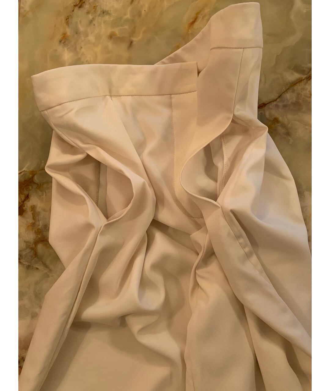 STELLA MCCARTNEY Бежевая шерстяная юбка-шорты, фото 4