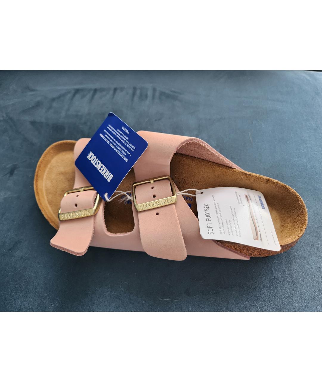 BIRKENSTOCK Розовые замшевые сандалии, фото 2