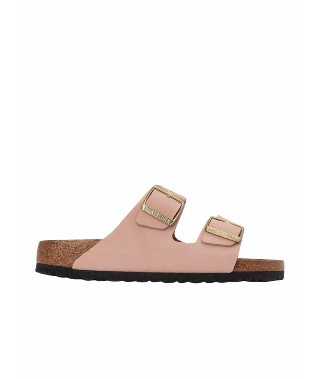 BIRKENSTOCK Розовые замшевые сандалии, фото 1