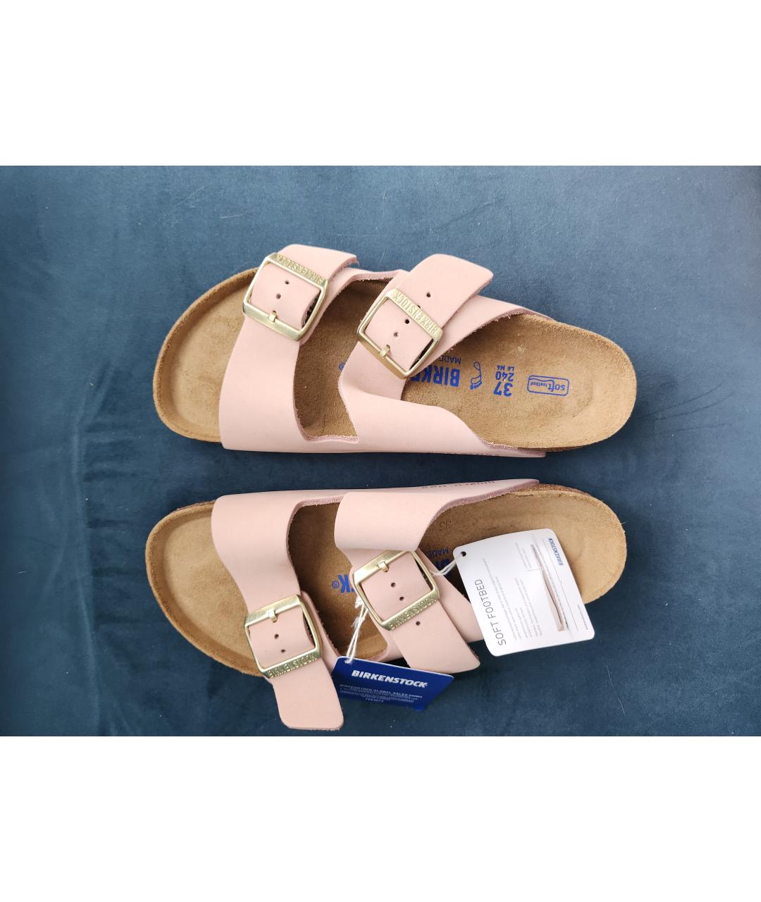 BIRKENSTOCK Розовые замшевые сандалии, фото 4