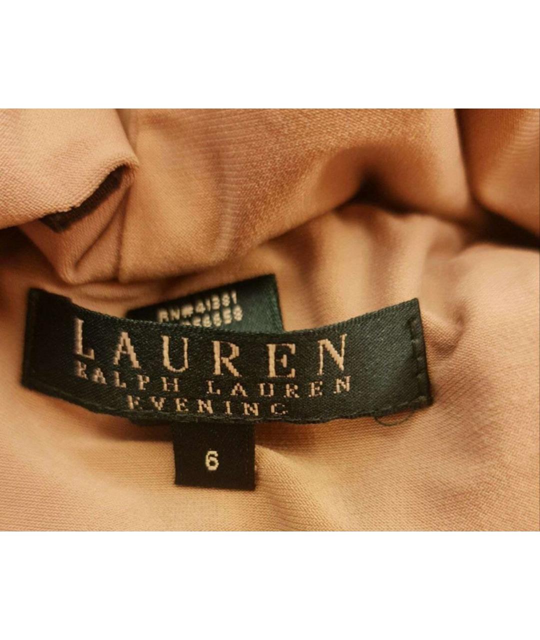 RALPH LAUREN Черное полиэстеровое коктейльное платье, фото 5