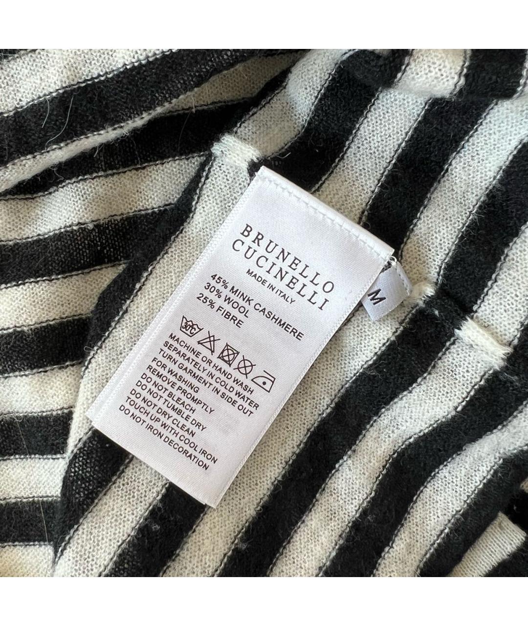 BRUNELLO CUCINELLI Белый кашемировый джемпер / свитер, фото 4