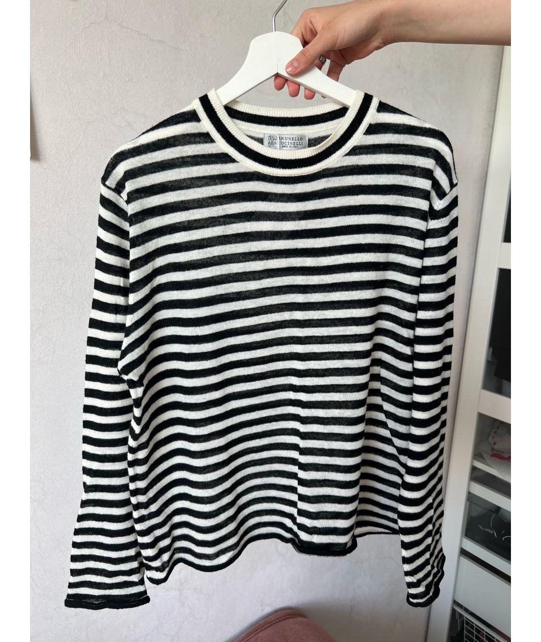 BRUNELLO CUCINELLI Белый кашемировый джемпер / свитер, фото 5