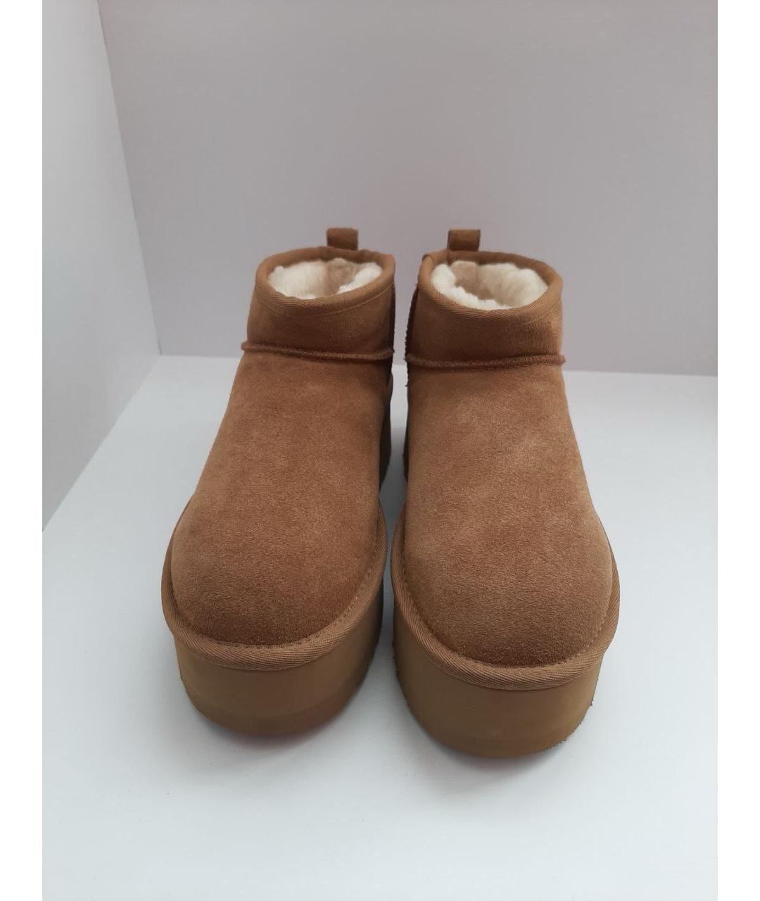 UGG AUSTRALIA Коричневые замшевые ботинки, фото 2