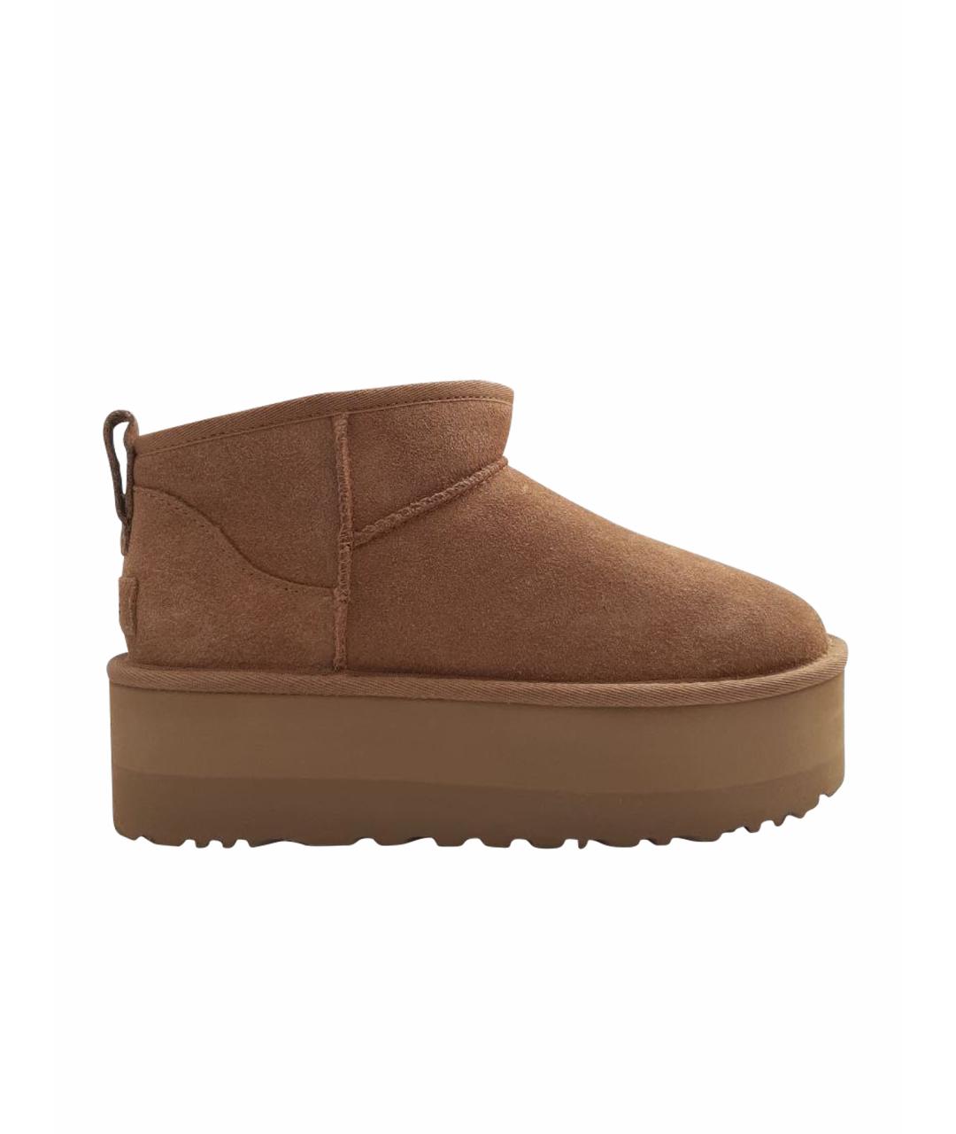 UGG AUSTRALIA Коричневые замшевые ботинки, фото 1