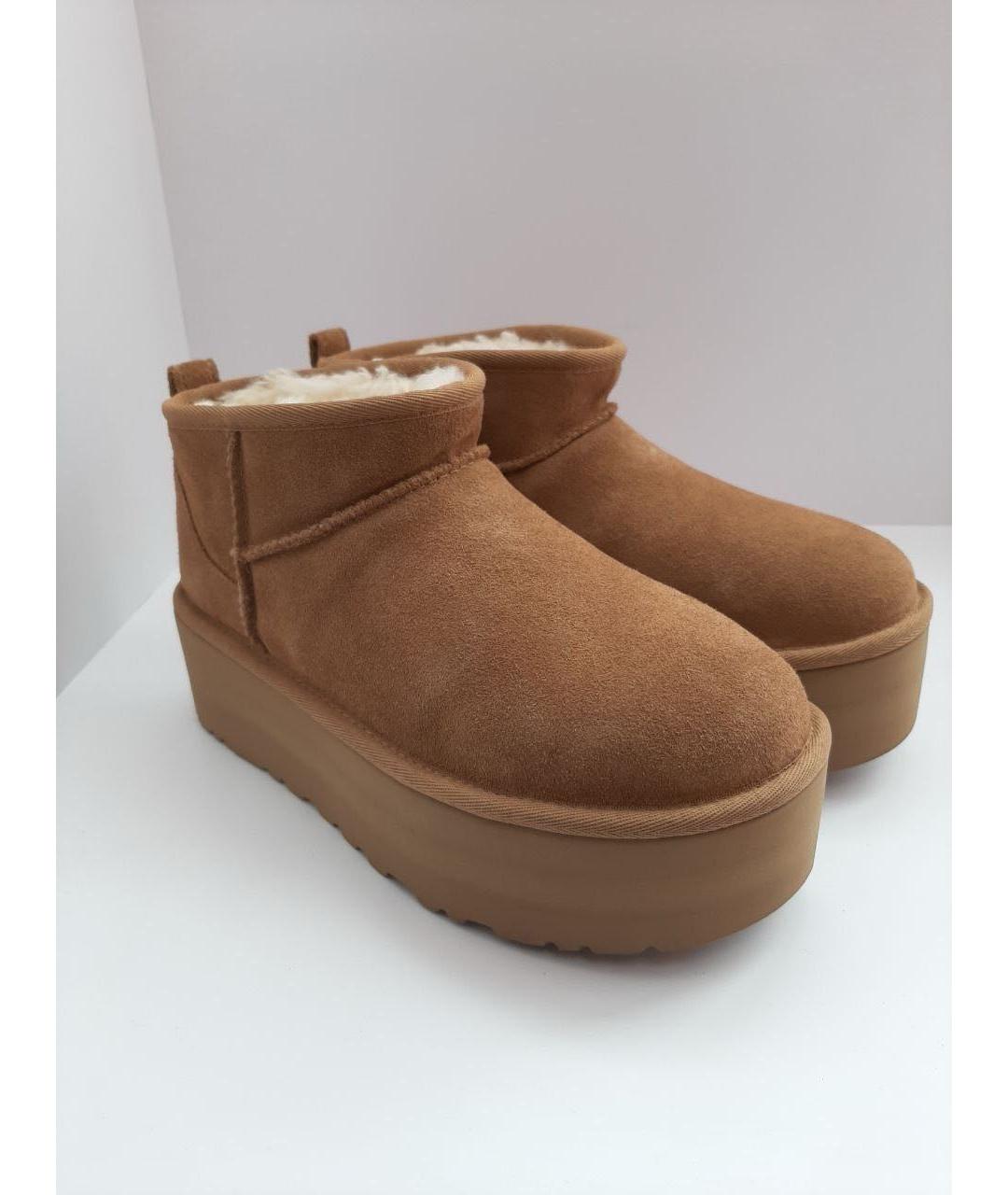 UGG AUSTRALIA Коричневые замшевые ботинки, фото 7