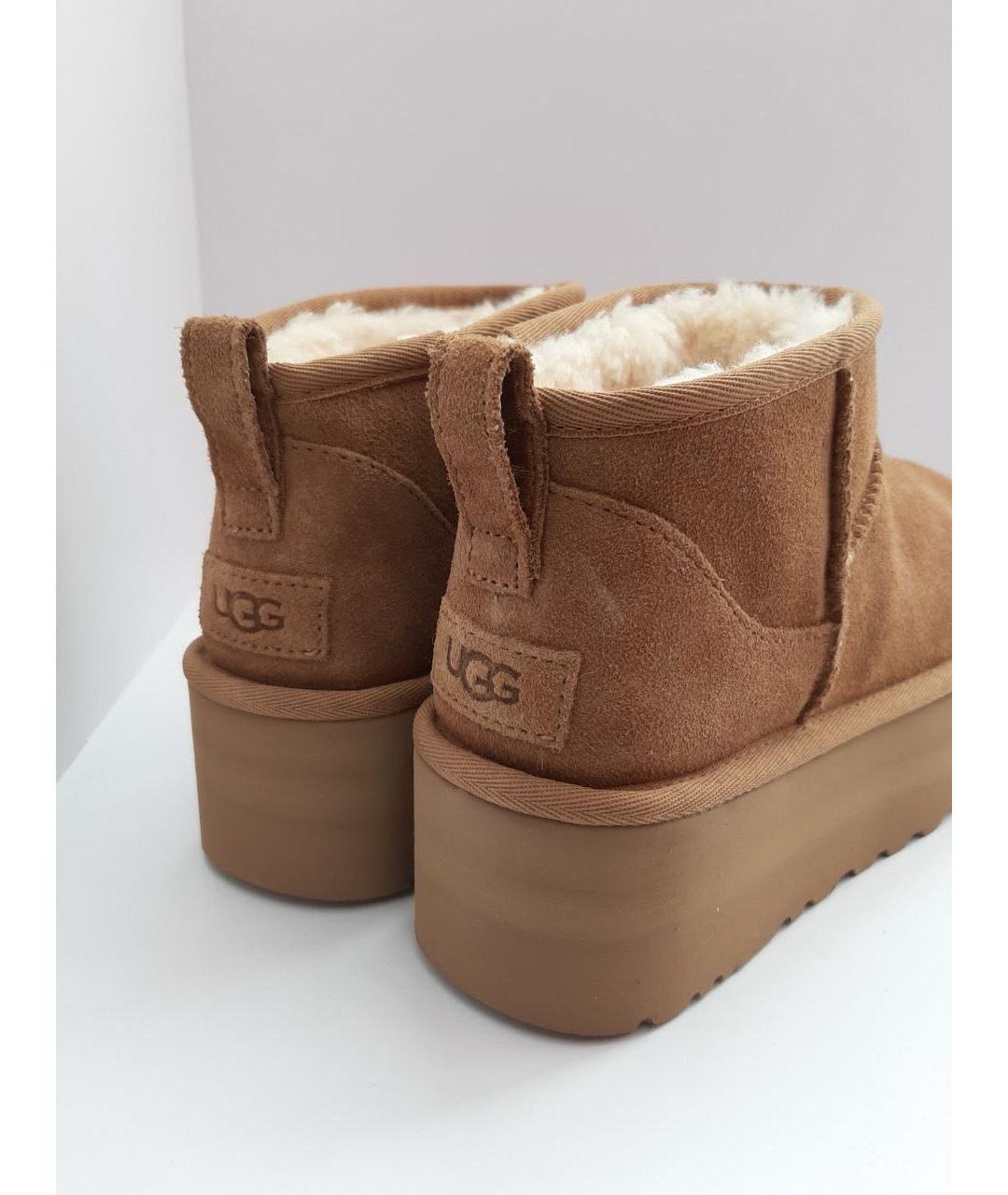 UGG AUSTRALIA Коричневые замшевые ботинки, фото 6