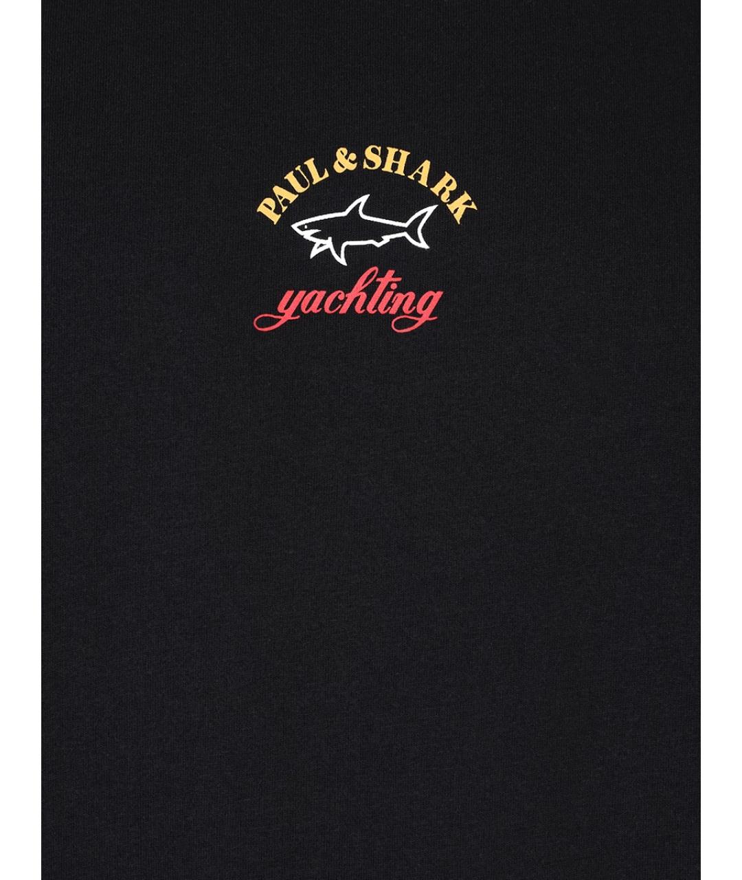 PAUL & SHARK Черная футболка, фото 3