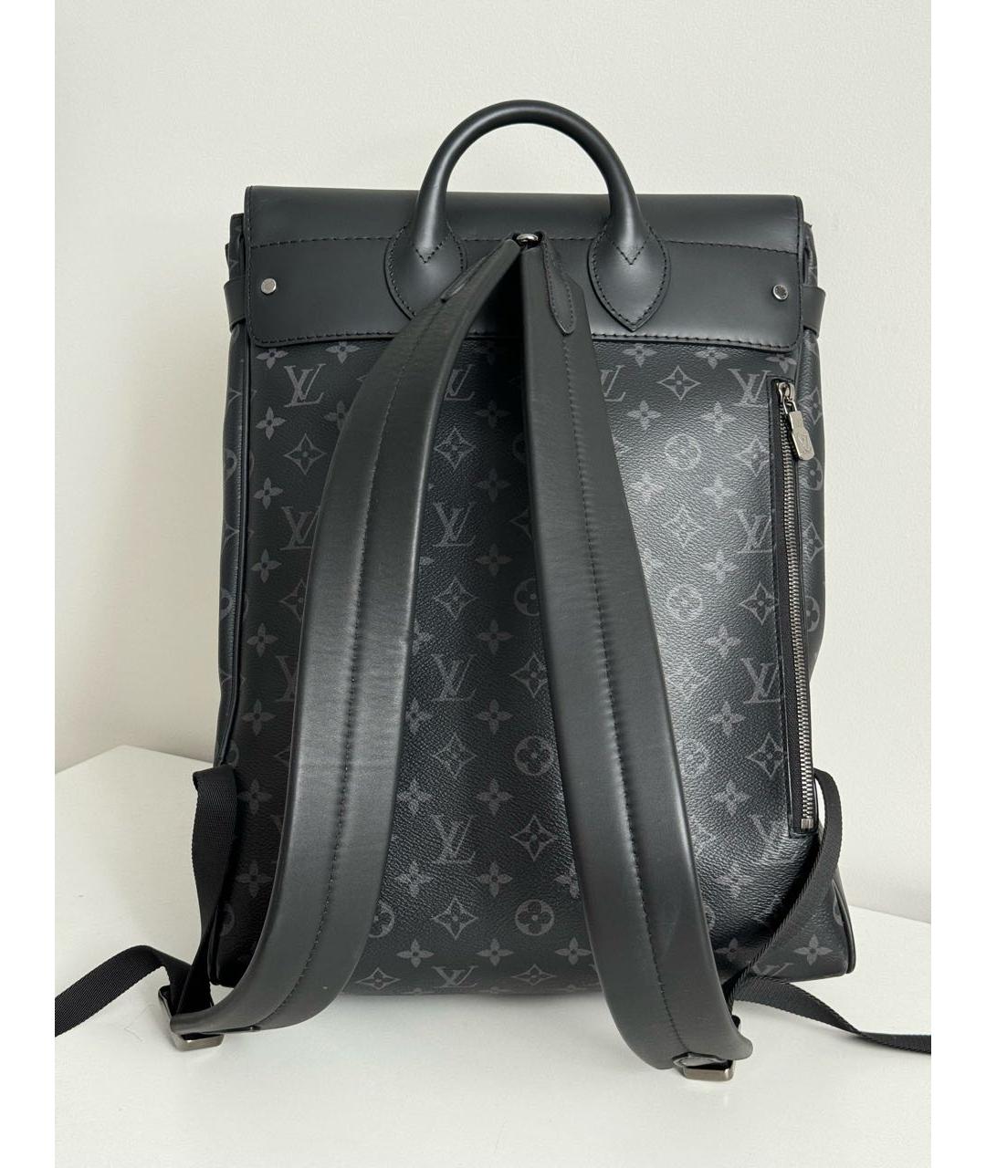 LOUIS VUITTON Серый кожаный рюкзак, фото 3