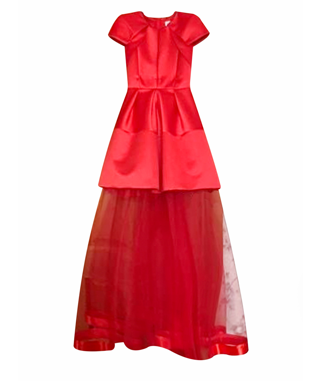 DICE KAYEK Красное шелковое вечернее платье, фото 1