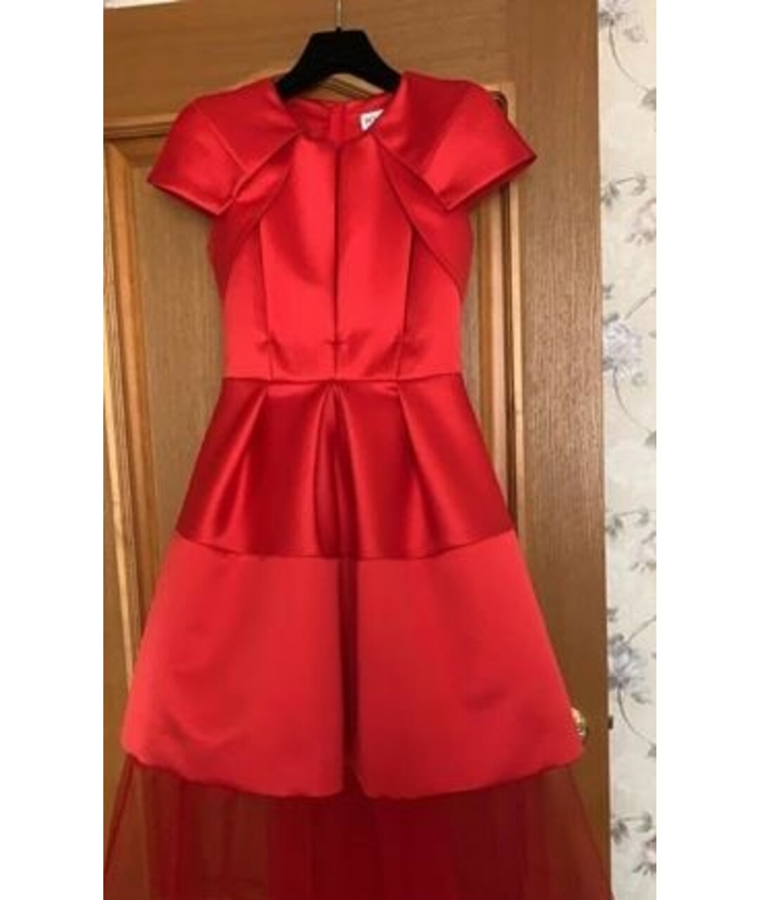 DICE KAYEK Красное шелковое вечернее платье, фото 2