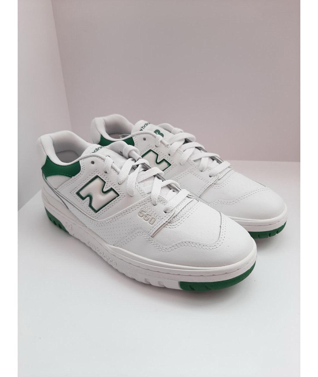 NEW BALANCE Белые кожаные низкие кроссовки / кеды, фото 8
