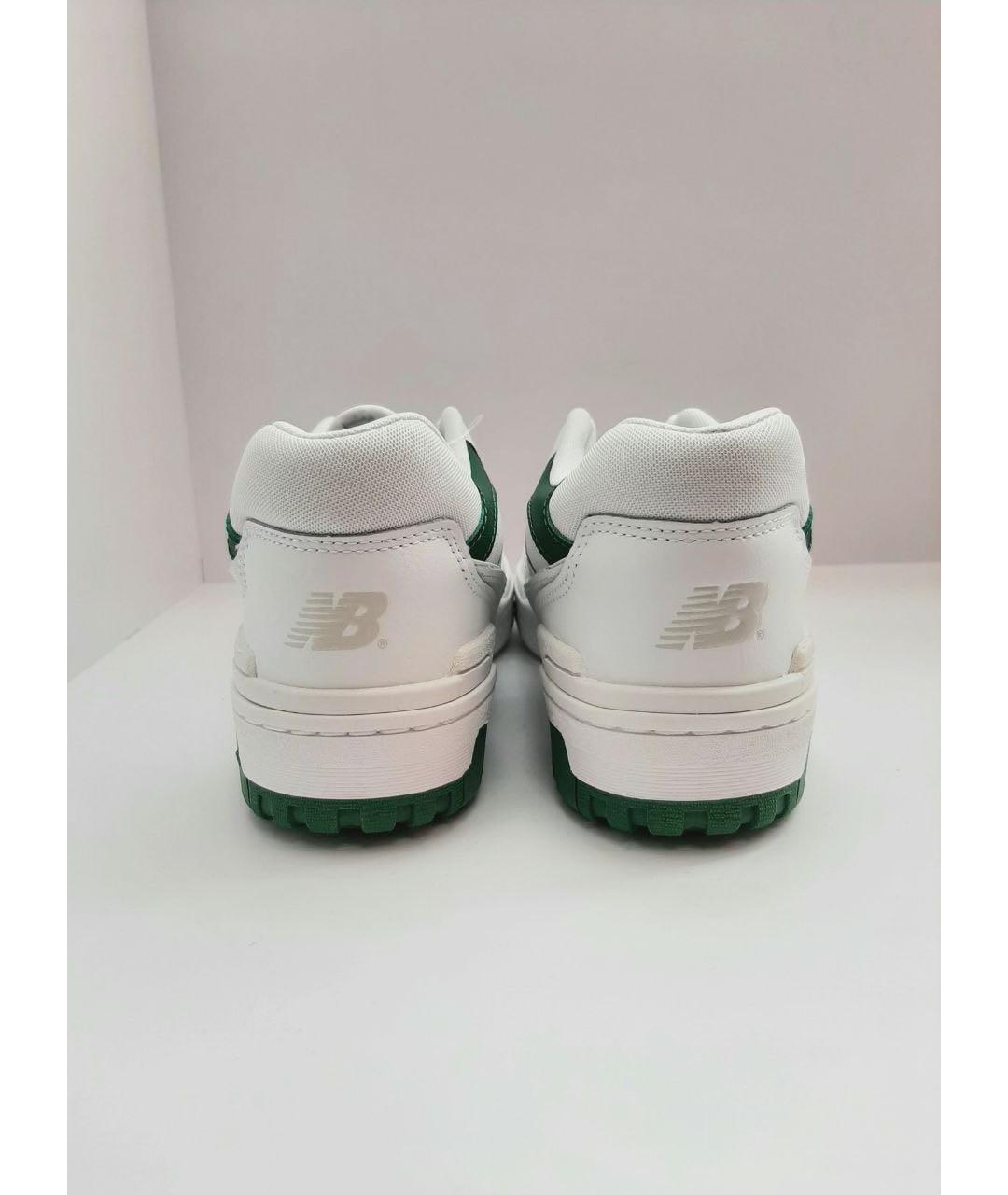 NEW BALANCE Белые кожаные низкие кроссовки / кеды, фото 4