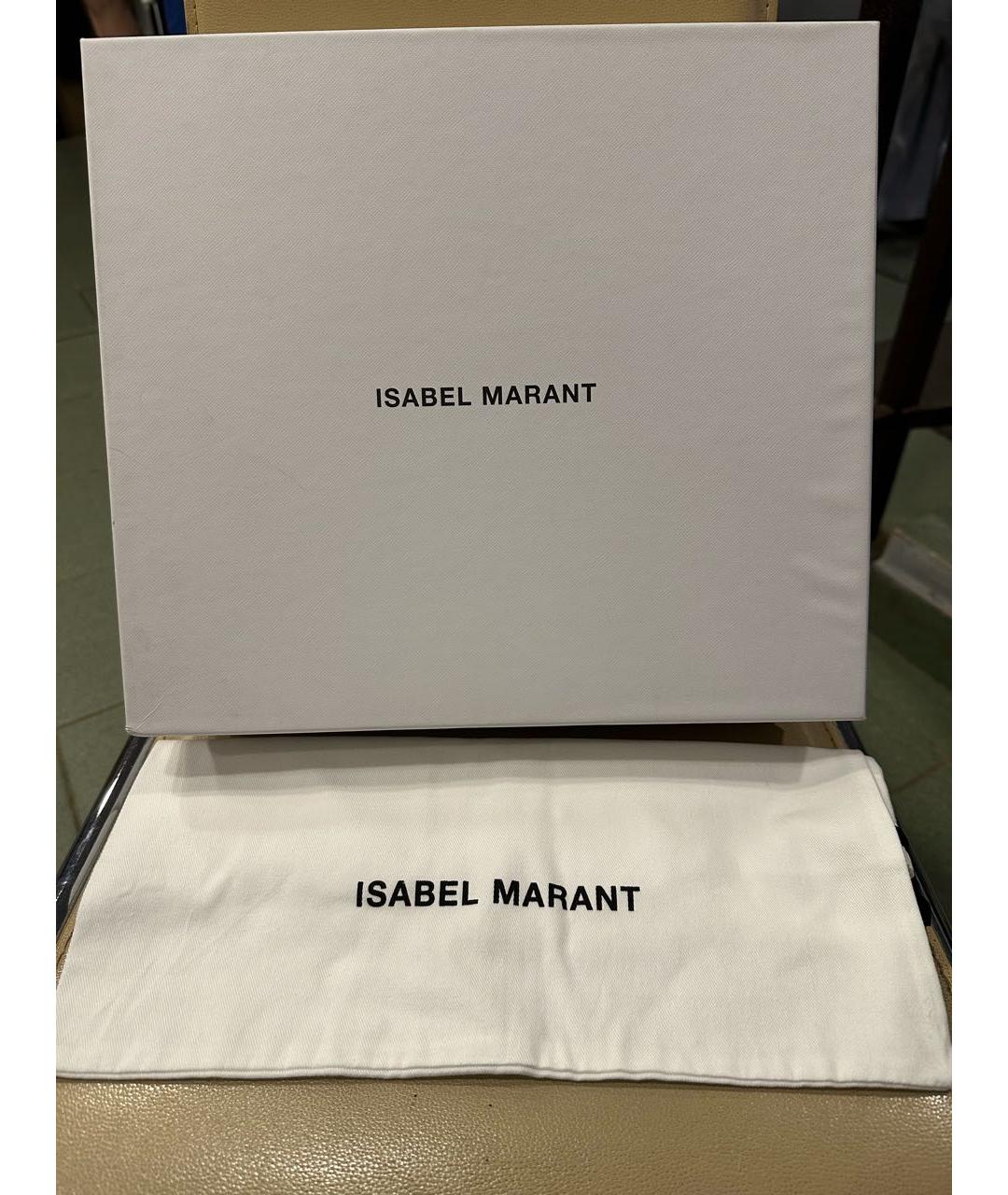 ISABEL MARANT Бежевые замшевые полусапоги, фото 6