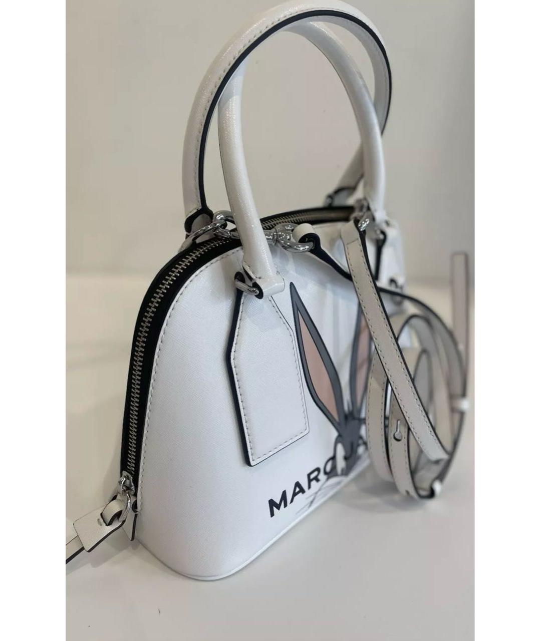 MARC JACOBS Белая кожаная сумка через плечо, фото 2