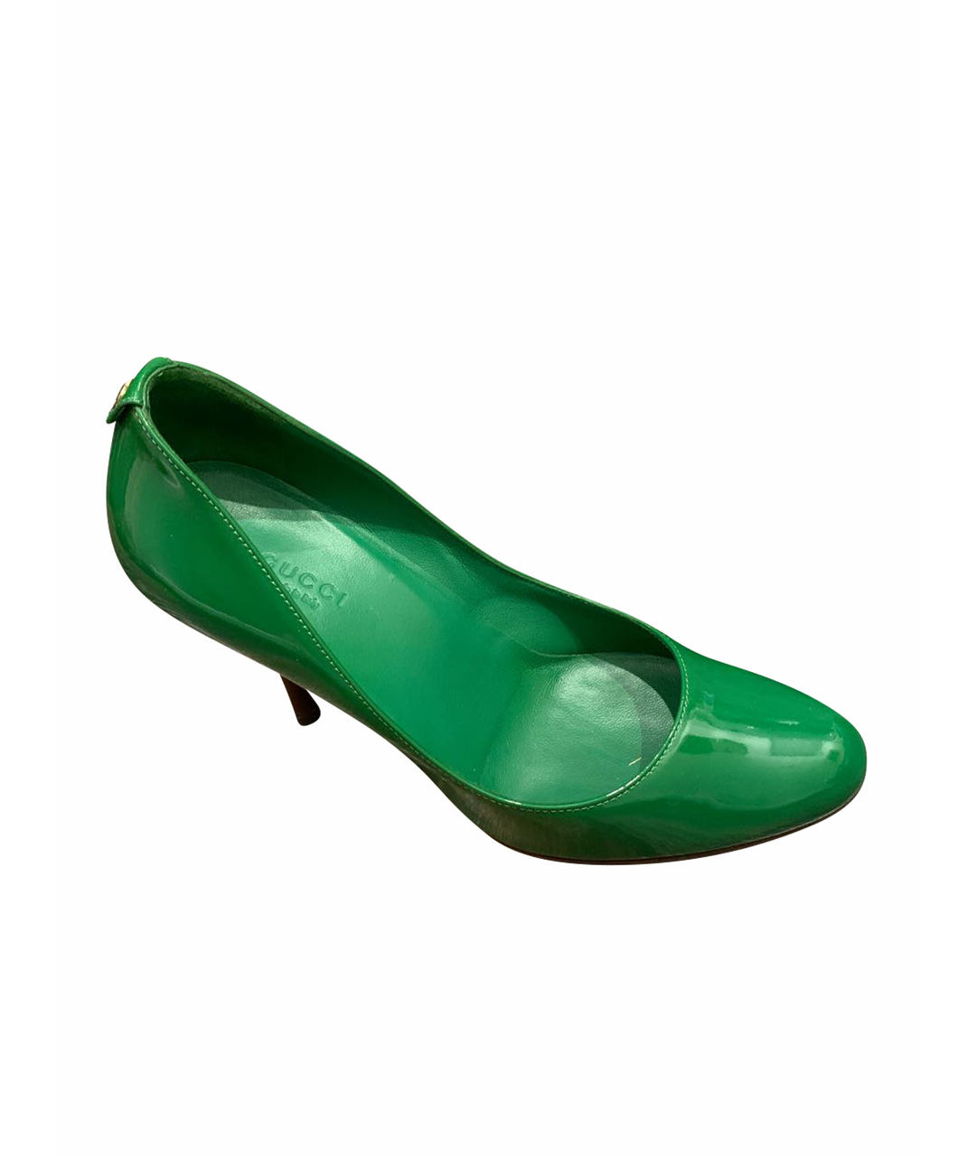 GUCCI Зеленые кожаные туфли, фото 1