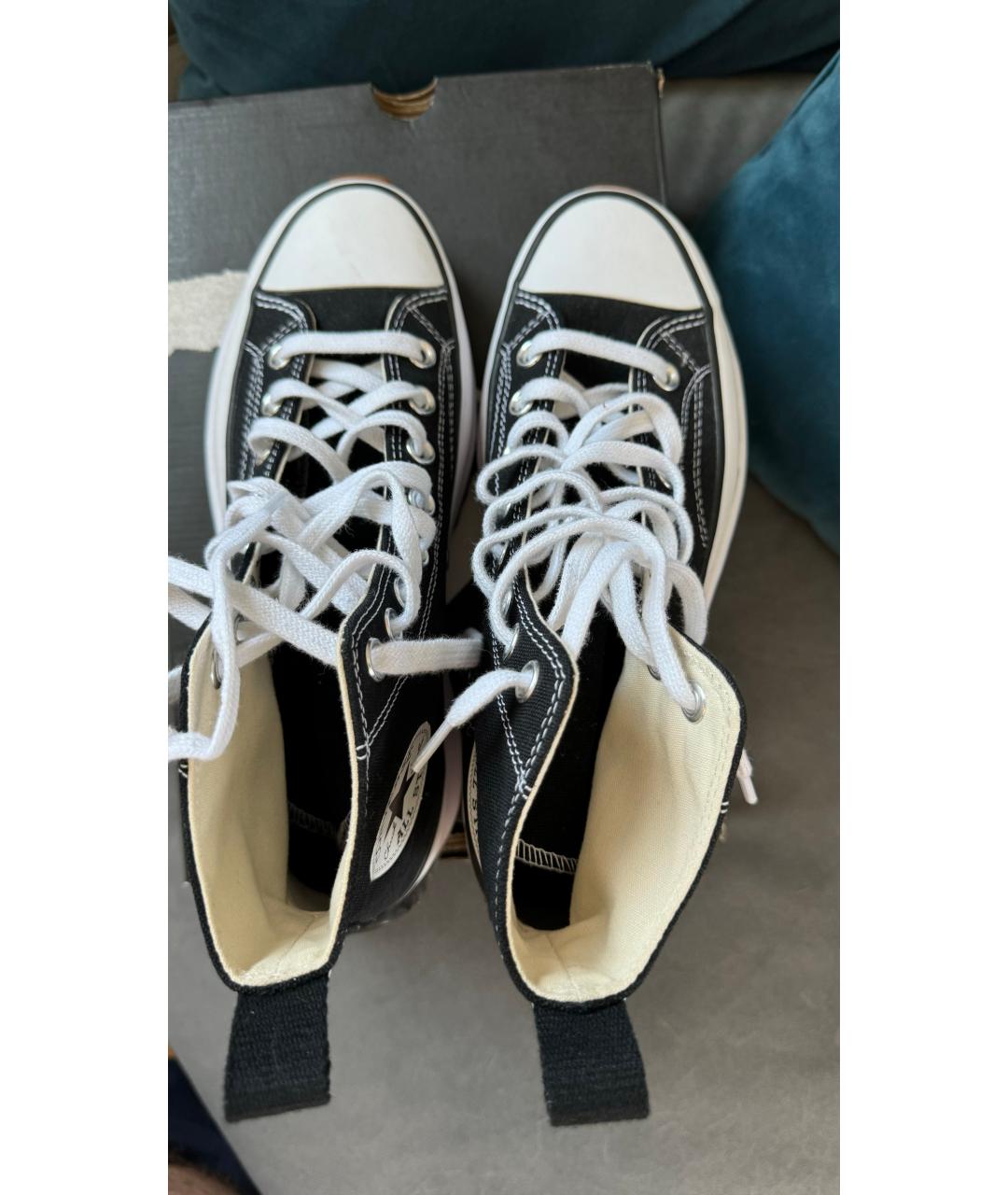 CONVERSE Черные текстильные полусапоги, фото 3