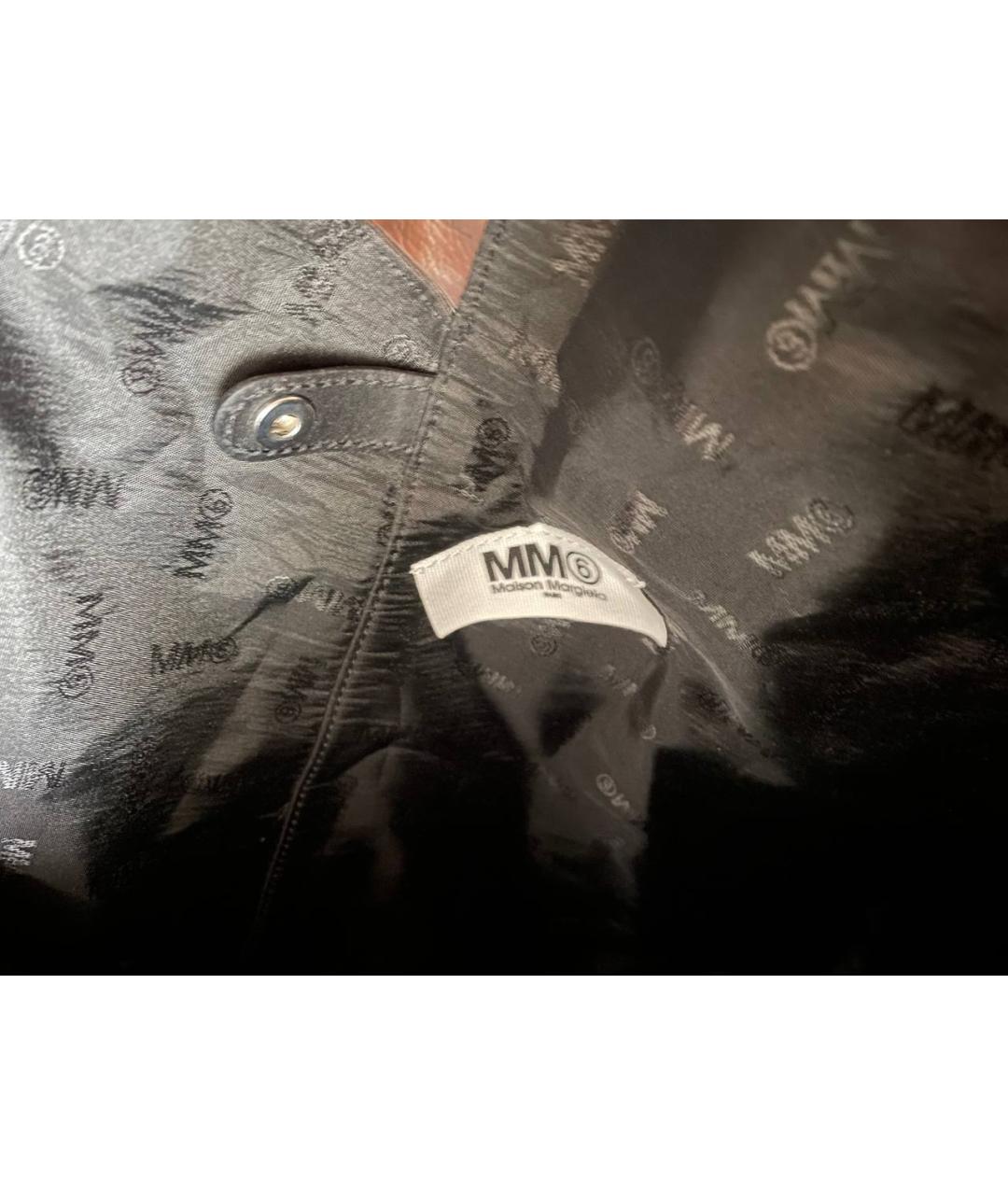 MM6 MAISON MARGIELA Черная дорожная/спортивная сумка из искусственной кожи, фото 4