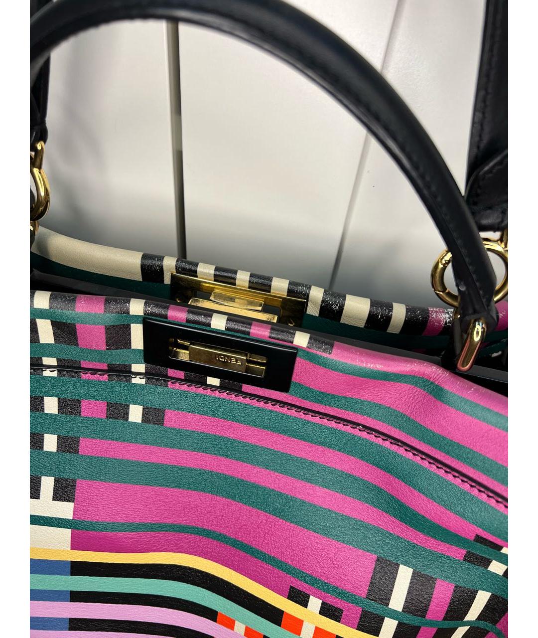 FENDI Мульти кожаная сумка тоут, фото 3