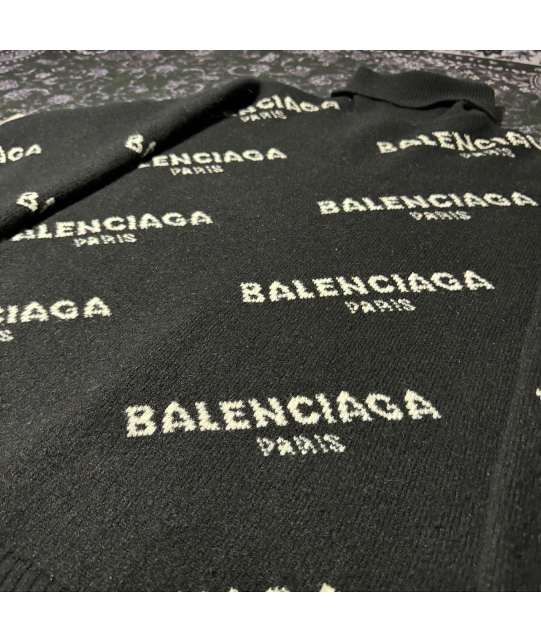 BALENCIAGA Черный шерстяной джемпер / свитер, фото 4