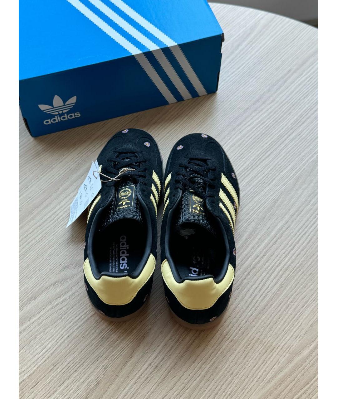 ADIDAS Черные замшевые кеды, фото 3