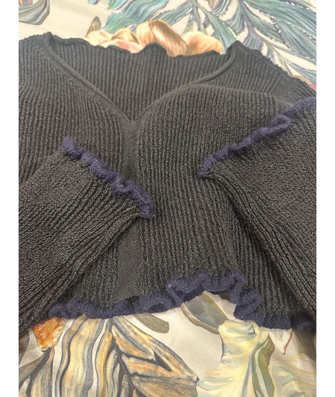 JACQUEMUS Черный хлопковый джемпер / свитер, фото 5