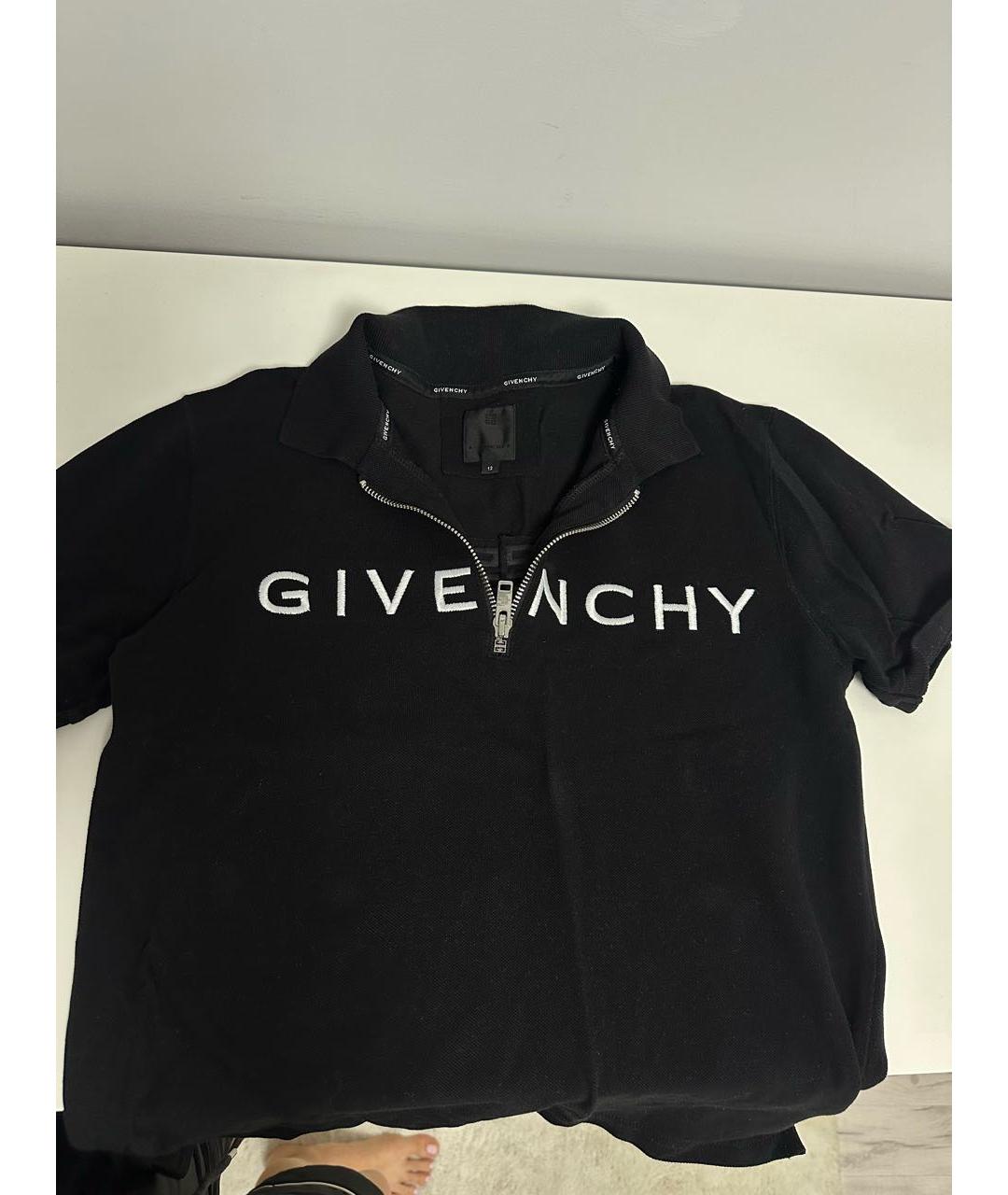 GIVENCHY Черная хлопковая детская футболка, фото 5