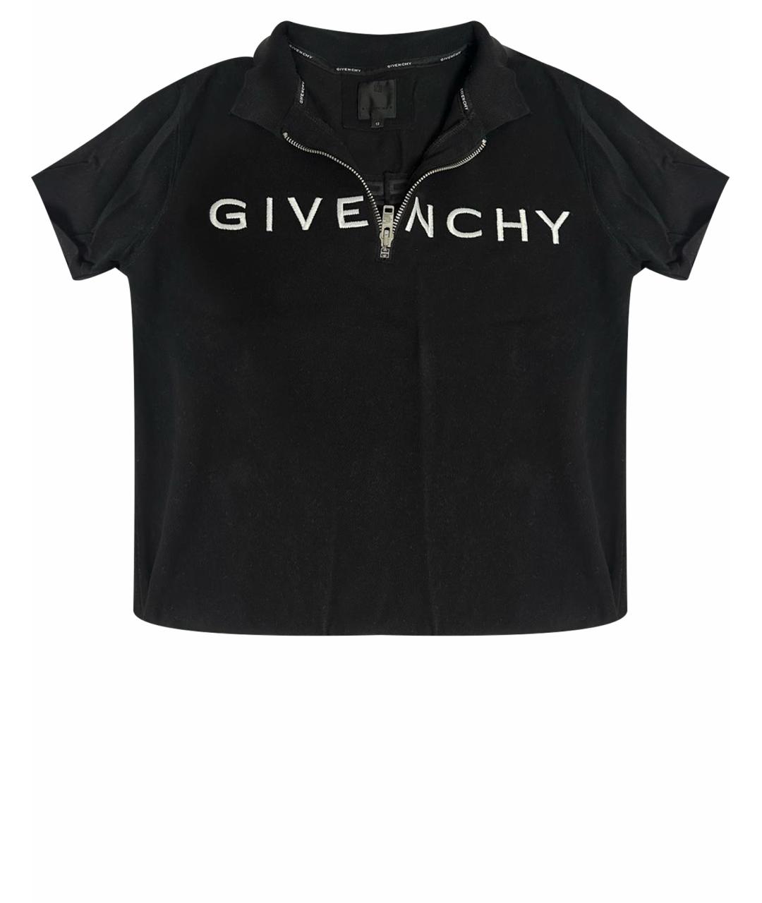 GIVENCHY Черная хлопковая детская футболка, фото 1