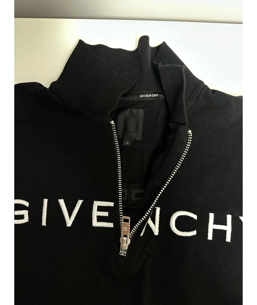 GIVENCHY Черная хлопковая детская футболка, фото 3