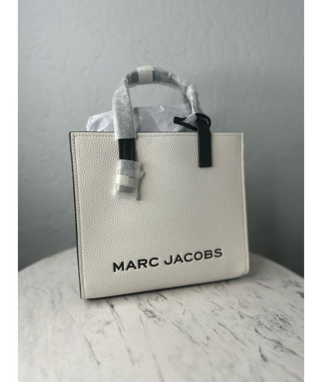 MARC BY MARC JACOBS Белая кожаная сумка тоут, фото 10