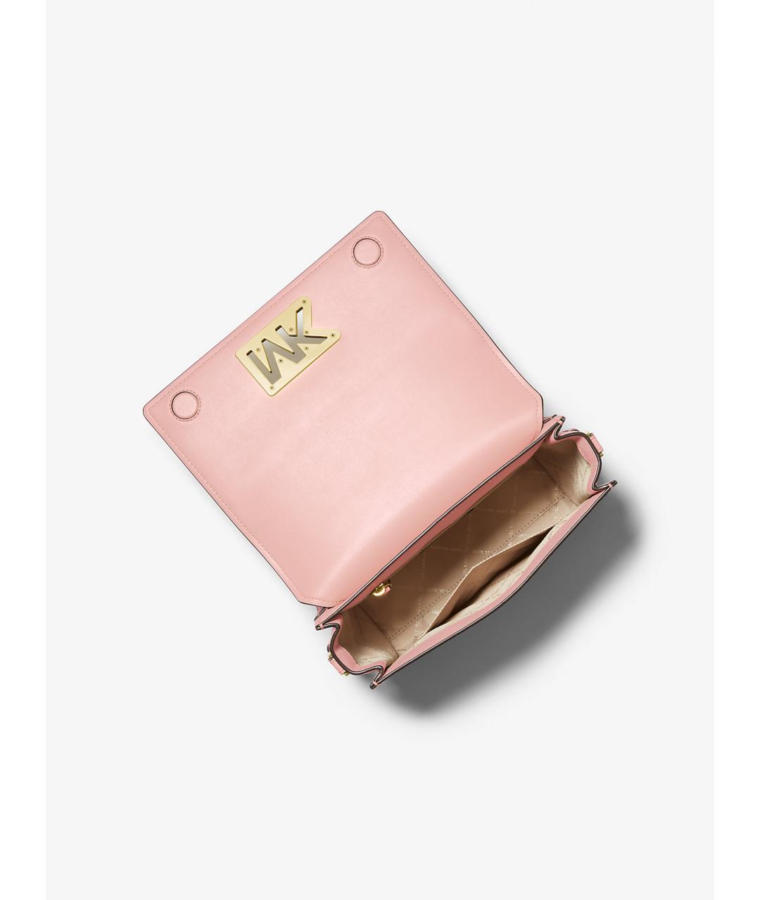 MICHAEL KORS Розовая кожаная сумка через плечо, фото 2