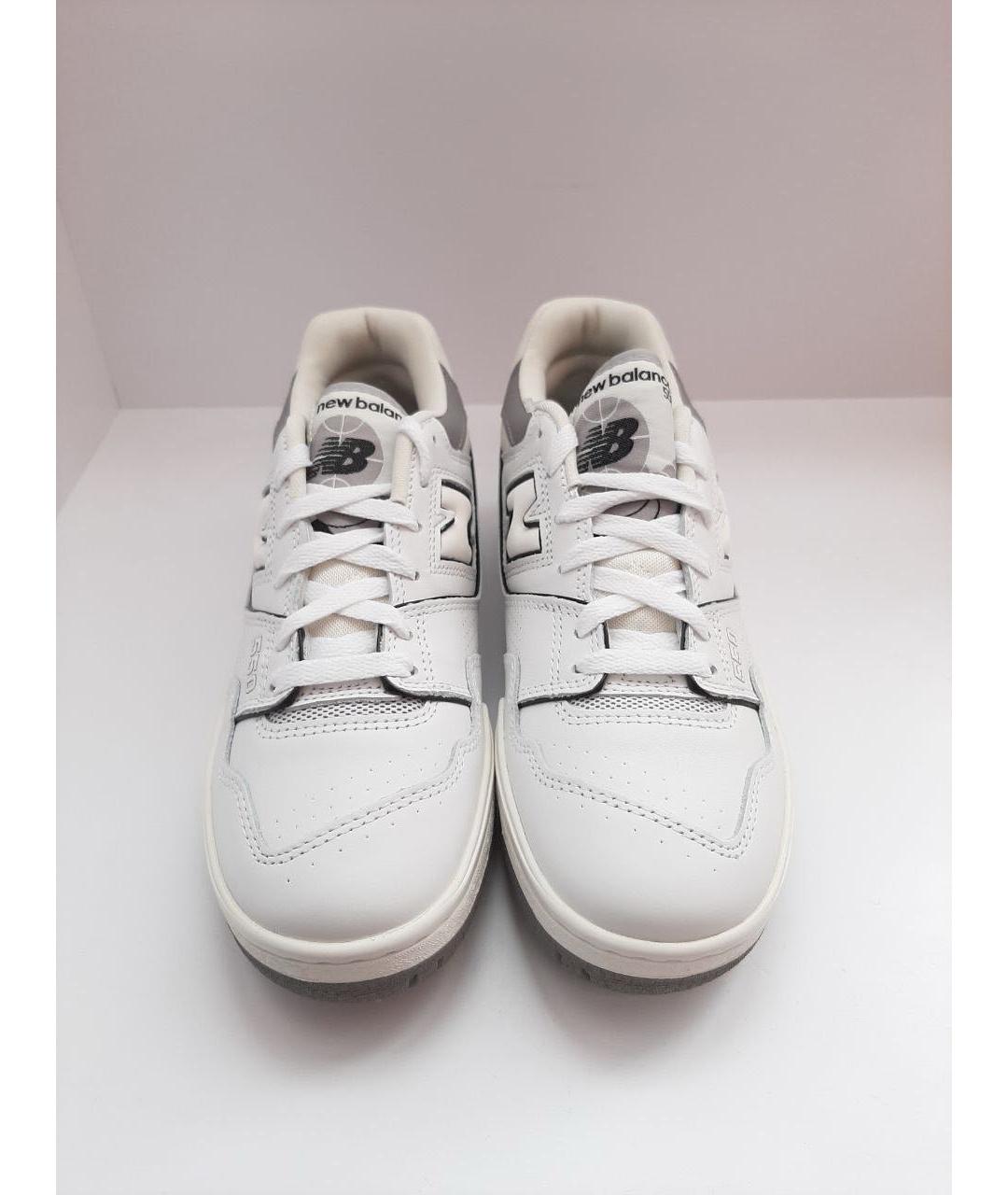 NEW BALANCE Белые кожаные низкие кроссовки / кеды, фото 2