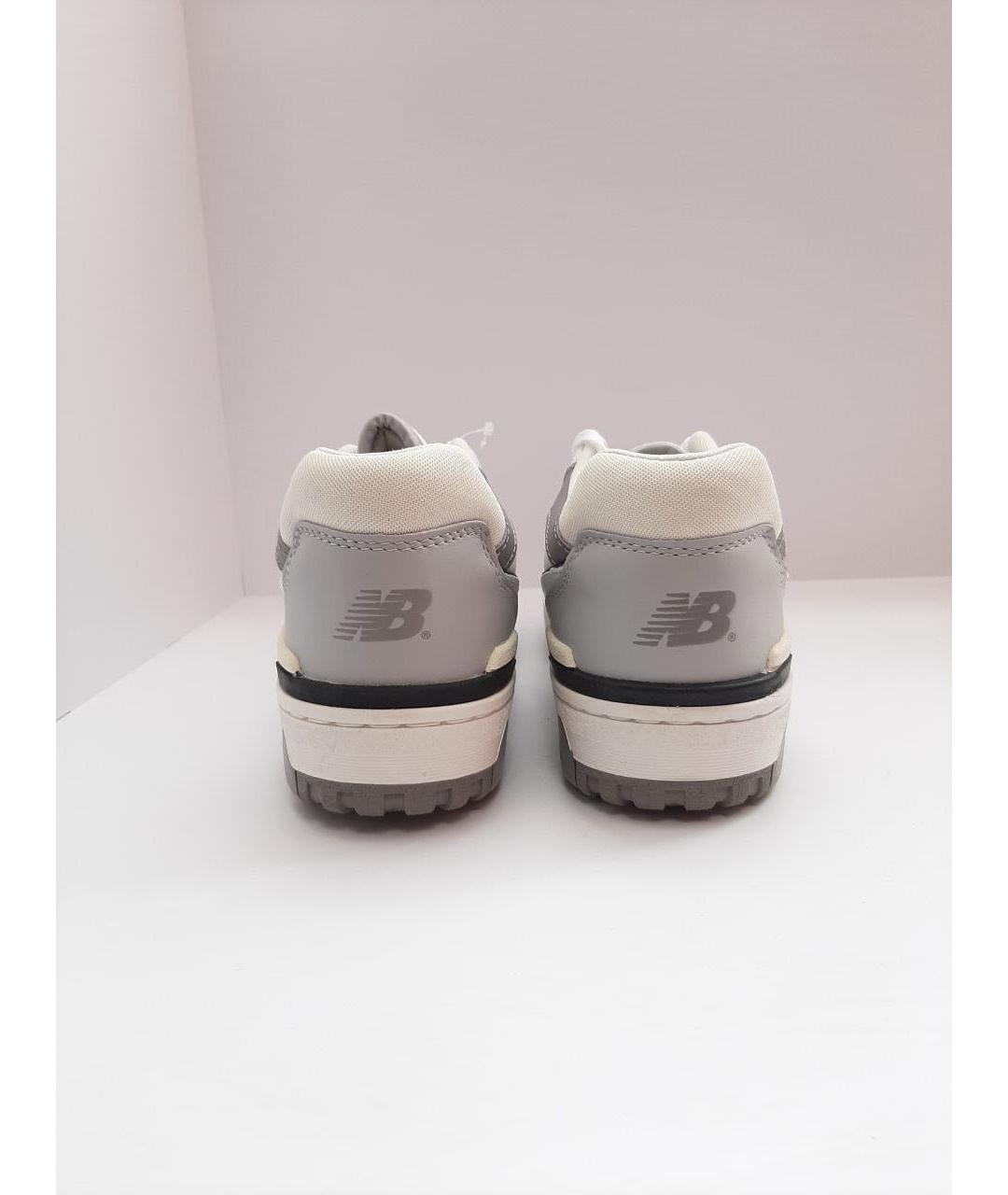 NEW BALANCE Белые кожаные низкие кроссовки / кеды, фото 4