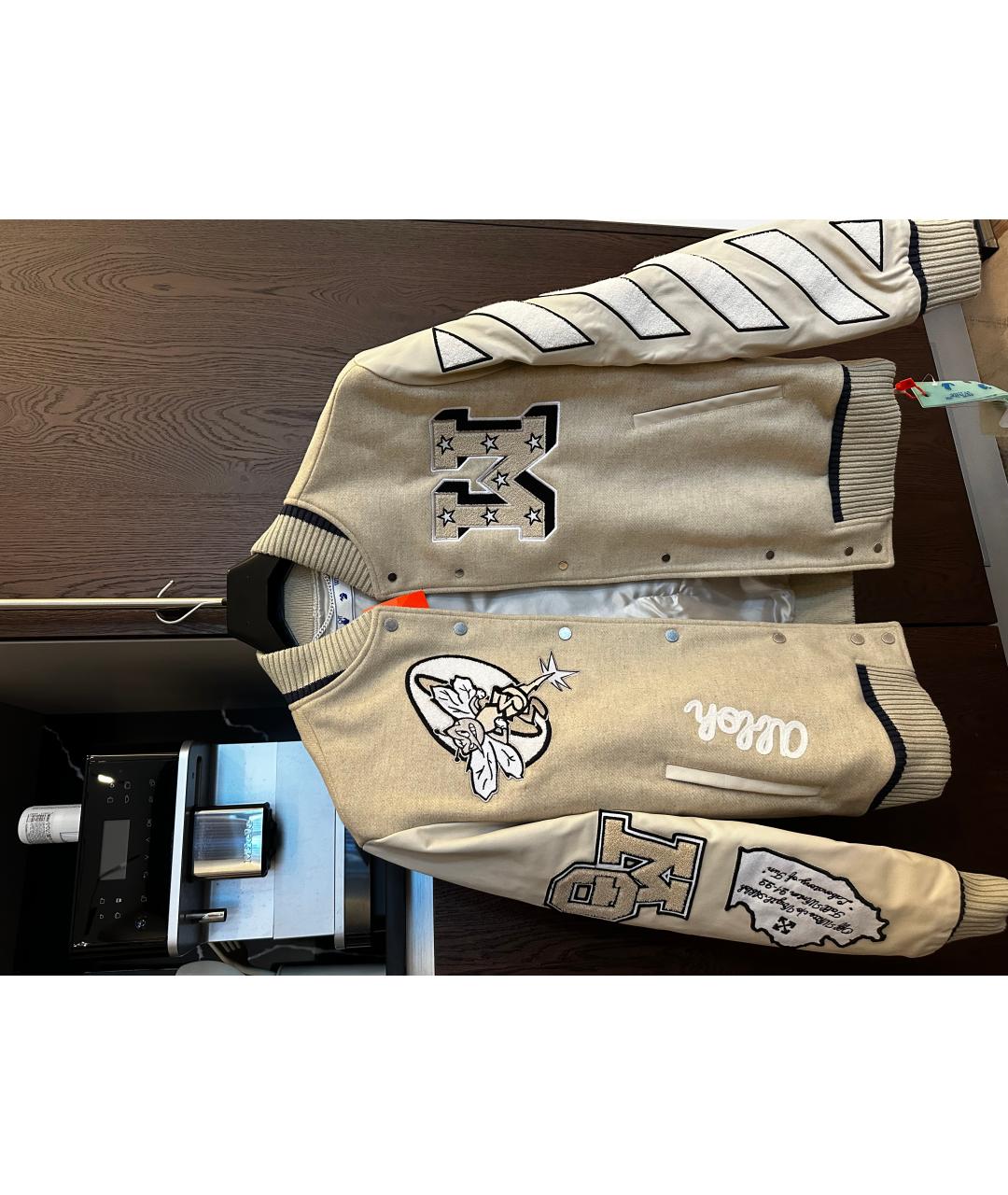 OFF-WHITE Бежевая куртка, фото 8