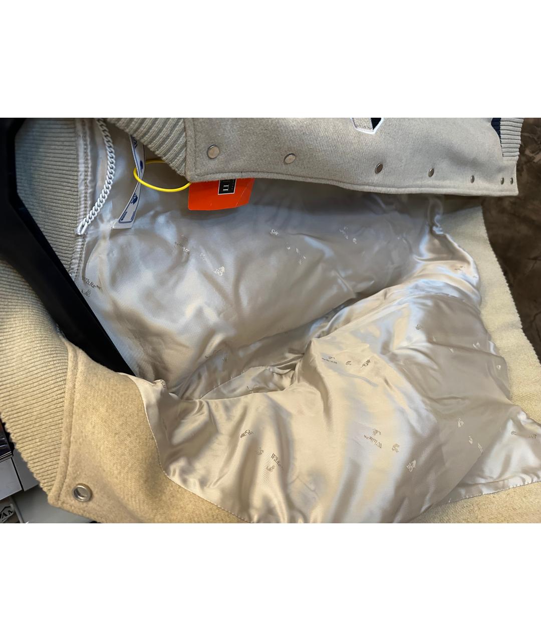 OFF-WHITE Бежевая куртка, фото 4
