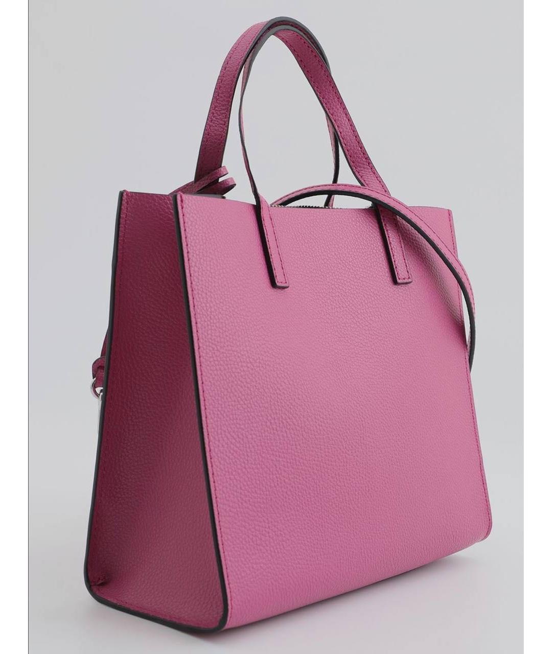 MARC JACOBS Фуксия кожаная сумка с короткими ручками, фото 7