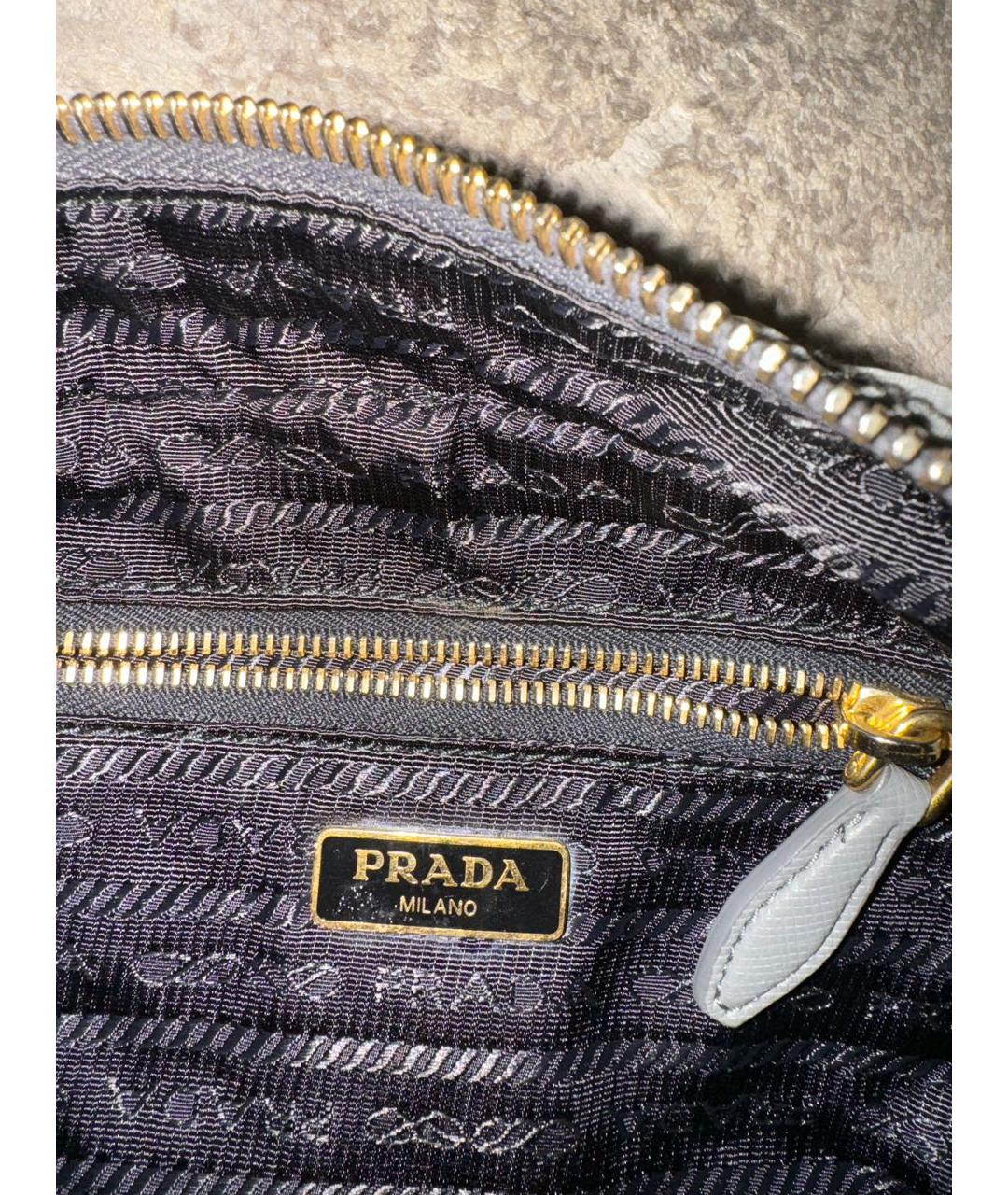 PRADA Серая косметичка, фото 4