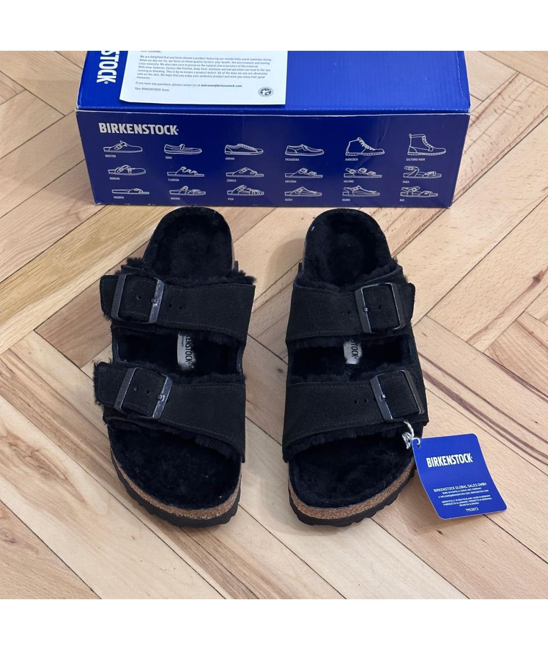 BIRKENSTOCK Черные замшевые сандалии, фото 2