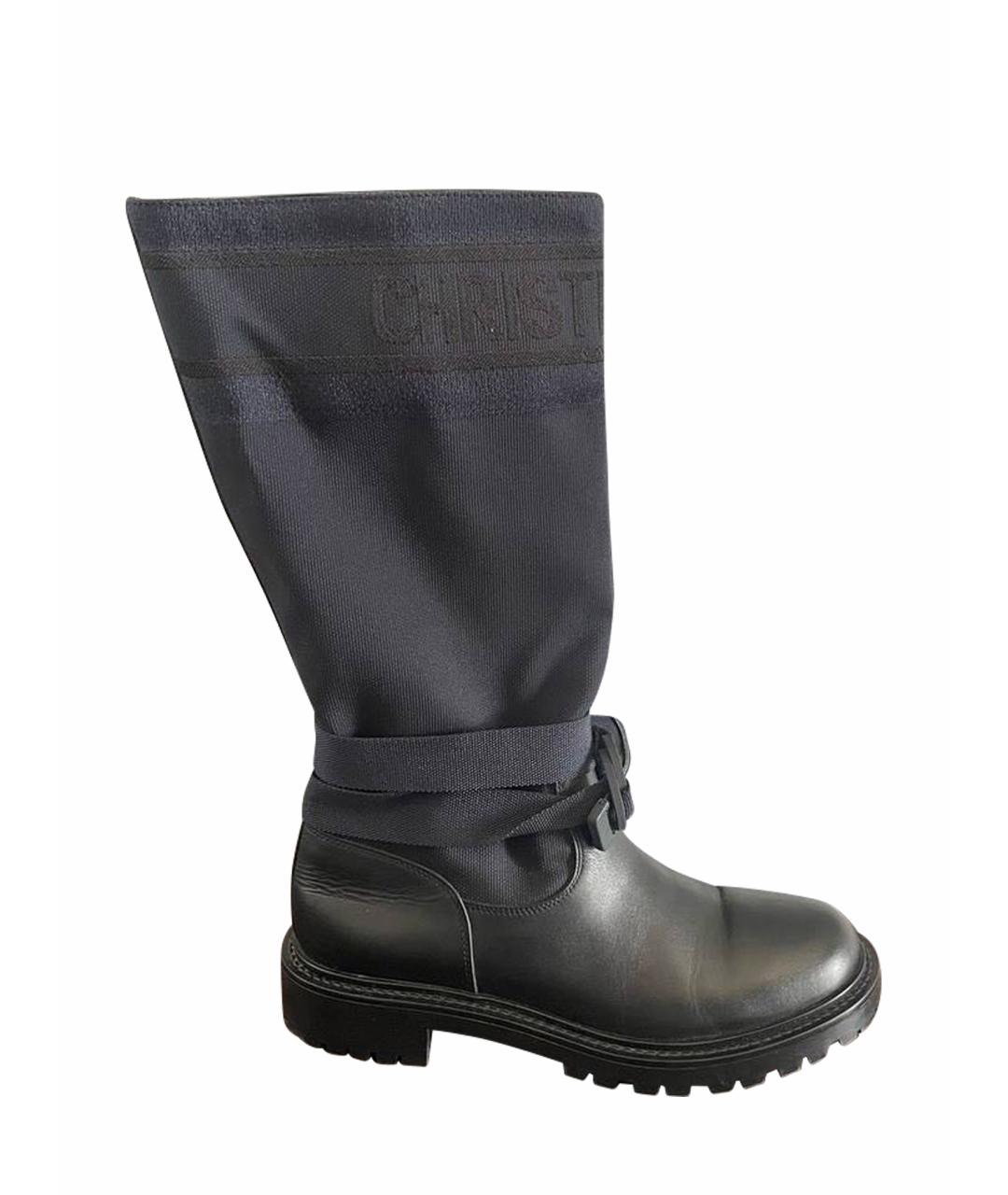 CHRISTIAN DIOR Черные сапоги, фото 1