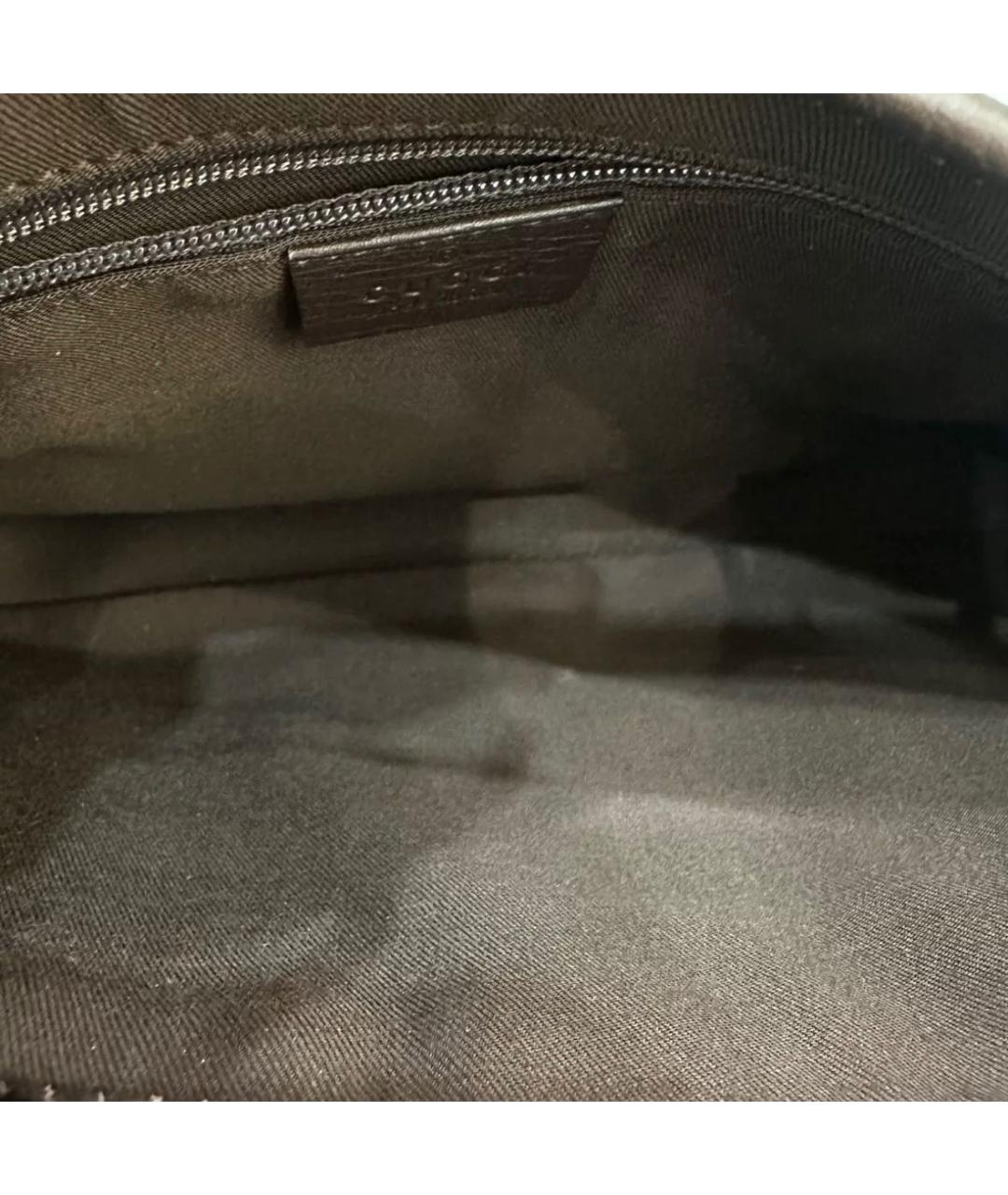 GUCCI Коричневая кожаная сумка тоут, фото 8