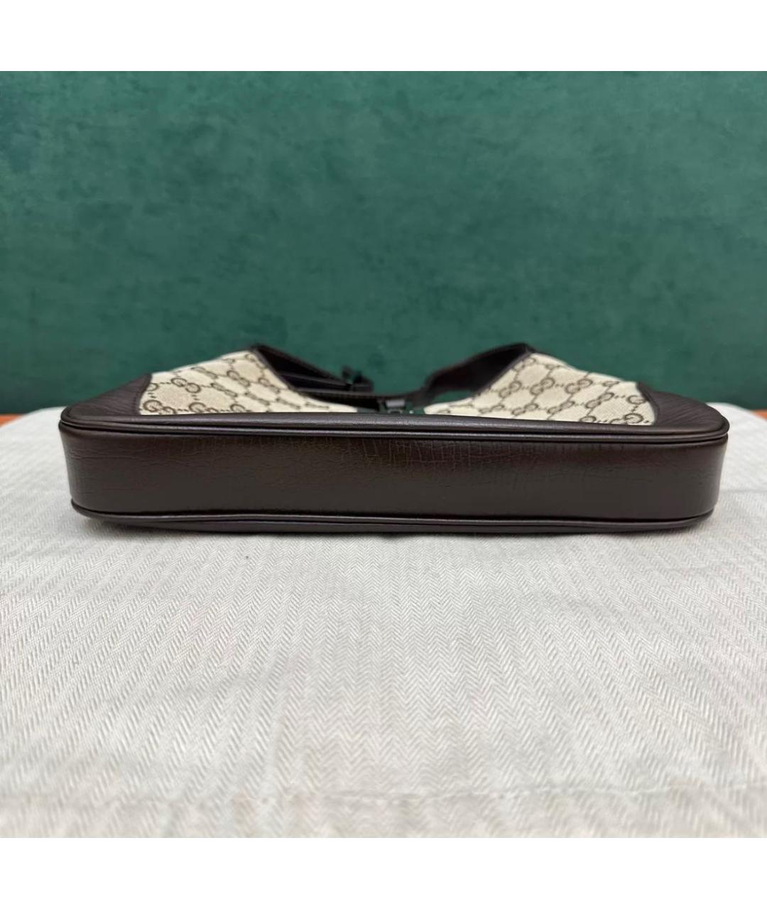 GUCCI Коричневая кожаная сумка тоут, фото 4