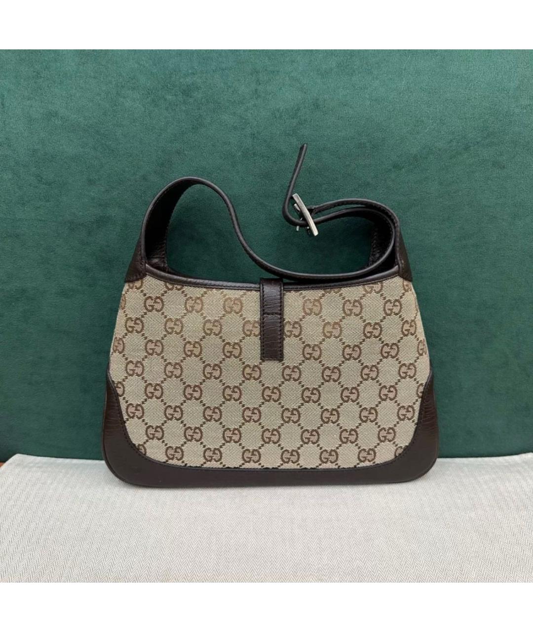 GUCCI Коричневая кожаная сумка тоут, фото 3