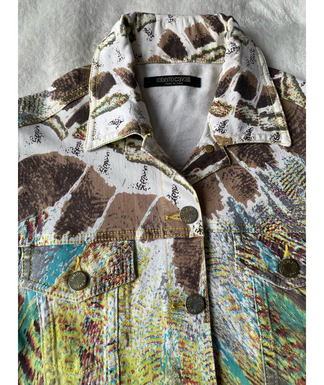 ROBERTO CAVALLI Мульти хлопковый жакет/пиджак, фото 3